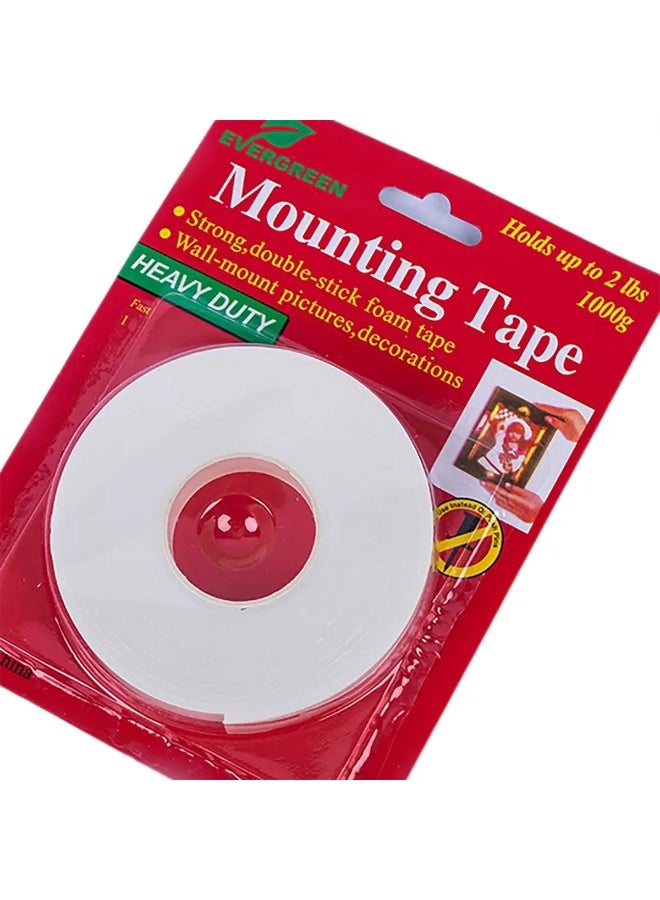 إيفرجرين شريط تعليق مزدوج الوجهين ثقيل التحمل فوم 15مم × 3م، يتحمّل حتى 2 رطل (1 كجم) - Image 4