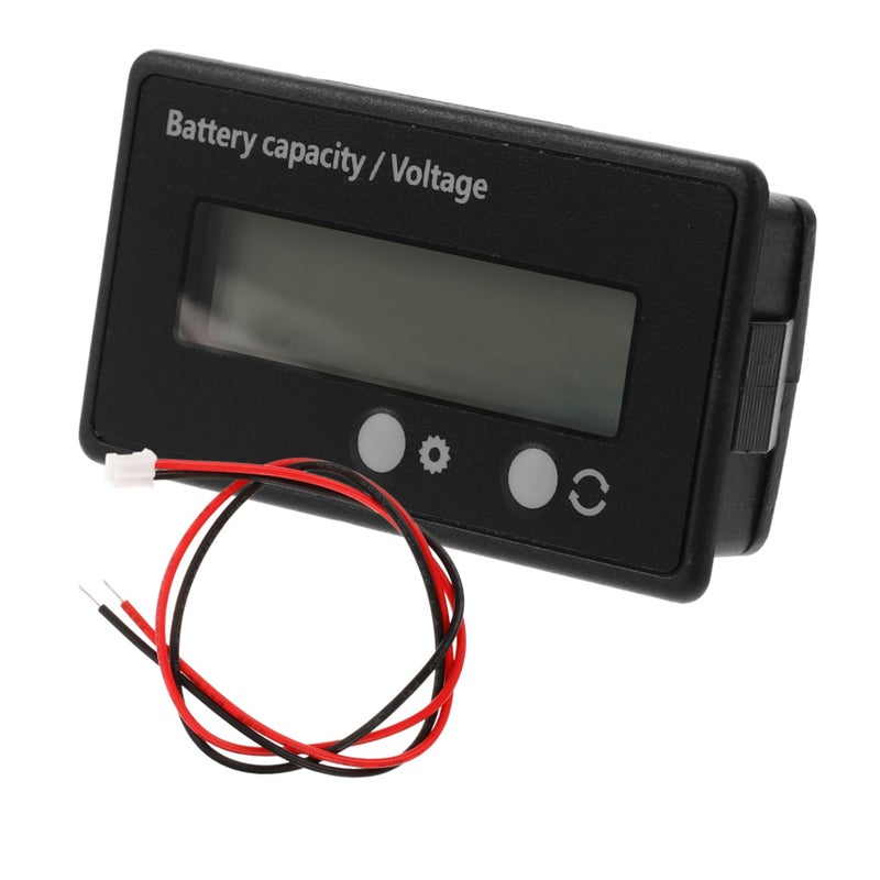 مراقب بطارية عالي الدقة 12 فولت بشاشة عرض LED خضراء للسيارات والعربات السكنية وعربات الغولف - Image 2