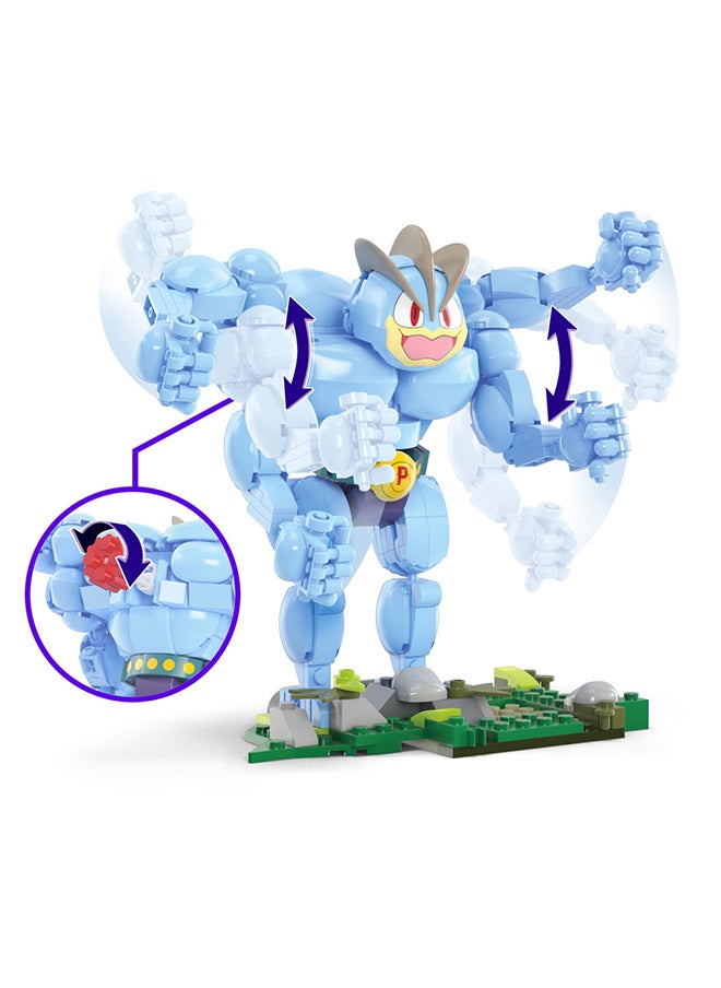 MEGA Pokémon Action Figure Building Toys, Machamp With 399 Pieces, 1 Poseable Character With Full Articulation, Gift Idea For Kids  - Image 4