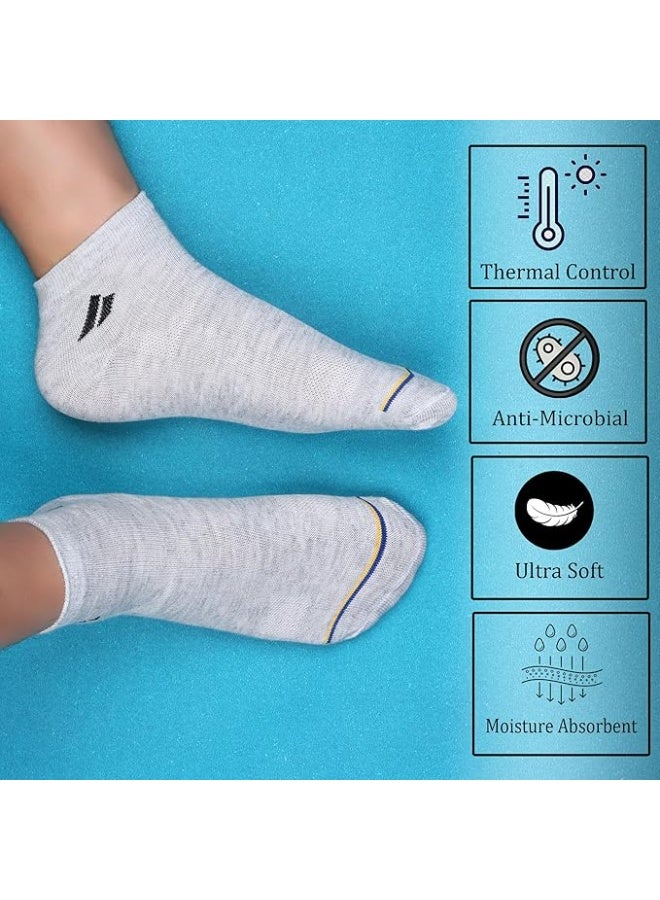 SJE WARE جوارب SJeware للرجال والنساء بطول الكاحل متعددة الألوان - Image 3