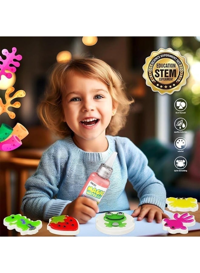 Magic Water Elf Colorful Gel Art Kit, 30 Pcs, 12 Colors | STEM Activity Set, Squeeze & Shape Gel, Includes Molds & Tray, Ages 3 and Above, Shining Smooth Finish - Image 4