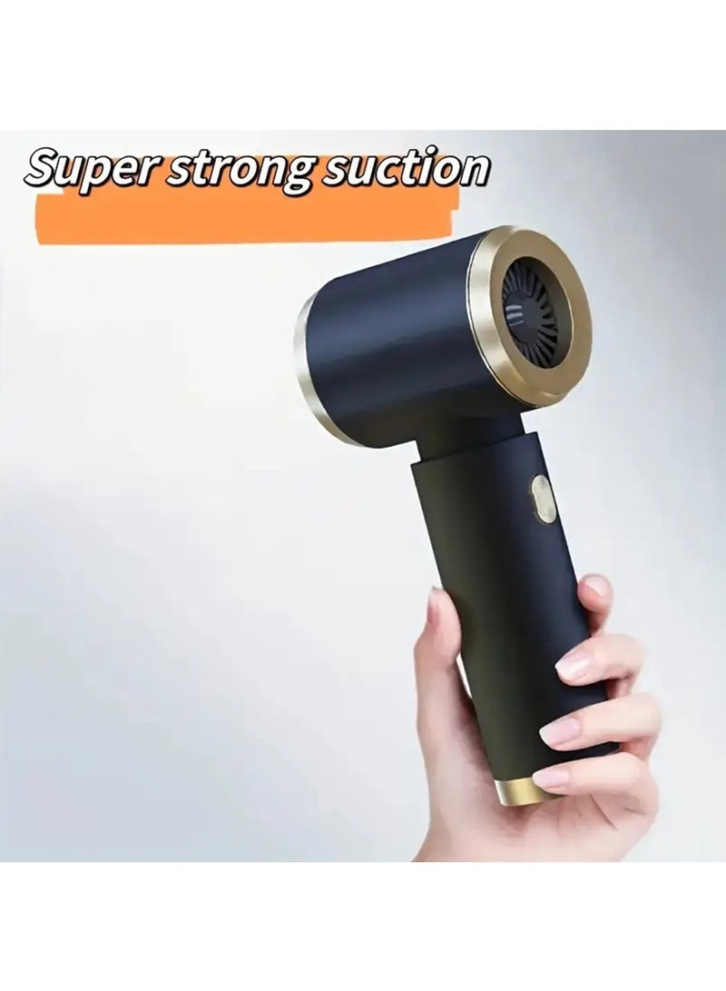 Hihonor Portable Handheld Vacuum Cleaner, 2000mAh*2 Battery, 50W Power, 80dB Low Noise, Aluminum Fan Blade, Cordless - Ideal for Car, Home, Office, Pet Hair, Travel Cleaning, White - Image 2