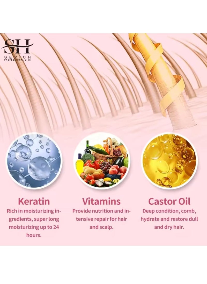 Sevich 100ml Apple Cider Vinegar Jelly Hair Masque Hair Growth Cleansing Scrub Repair and Damaged Hair Repair Mask Keratin Hair Mask Hair Care Conditioner  - Image 5