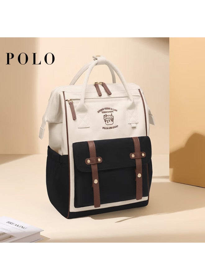 Polo Backpack For Women, Niche High-end Schoolbag, Huawei Apple 15.6-inch Laptop Bag, Large Capacity Backpack, Gift For Girlfriend - Image 1