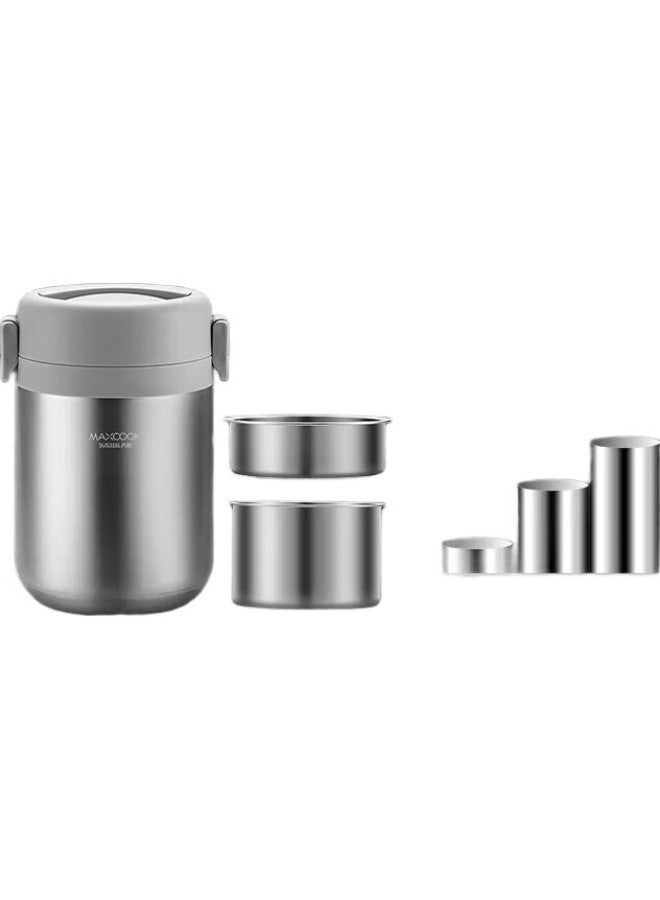 MAX COOK Maxcook 316l Stainless Steel Insulated Lunch Box With Pot 1.5l Vacuum Insulated Barrel Student Lunch Box Mctg0856 - Image 3