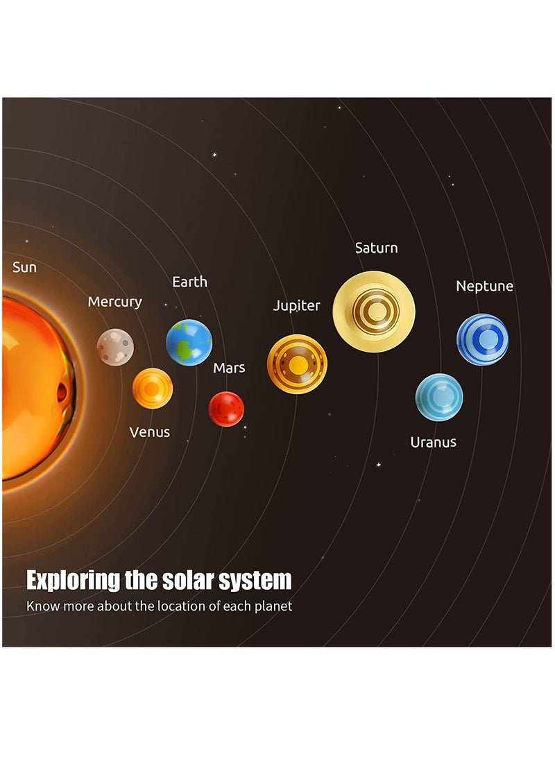 Solar System for Kids - 8 Planets for Kids Solar System Model with Projector, Talking Space Toys for 3 4 5 6 7 8 Year Old Boys and Girls Gift - Image 3