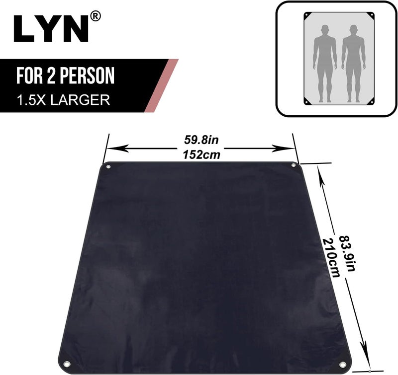 LYN Heavy Duty Emergency Blanket Survival Gear Waterproof Insulated Blanket Emergency Tarp for Camping, Hiking, Bushcraft - Image 2