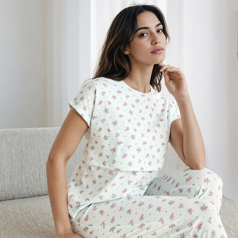 FAV Printed Maternity Pyjama Set