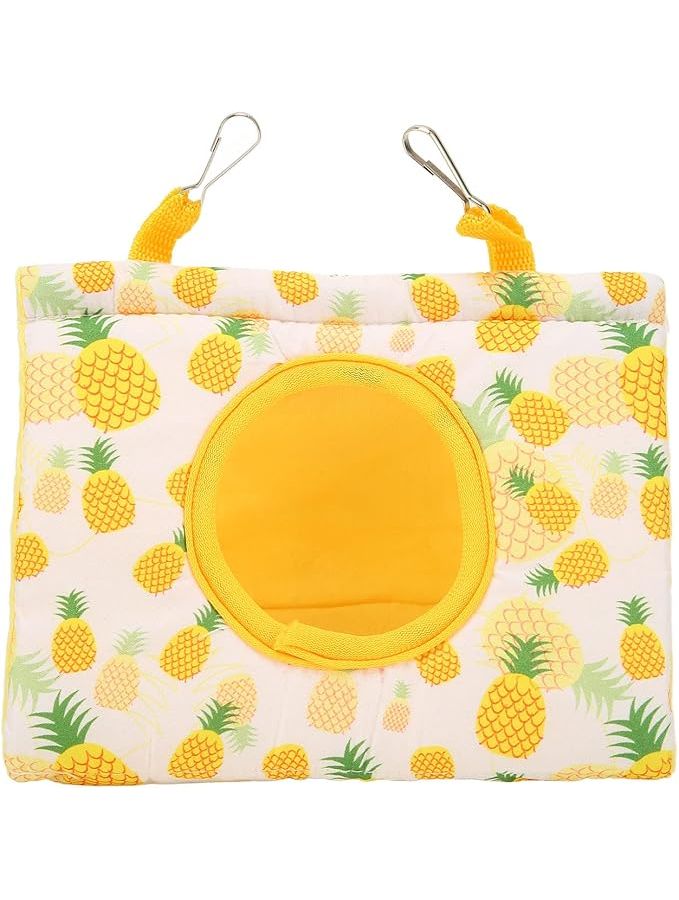 Triangular Parrot Hammock Yellow Pineapple Bird Nest With Hooks L - Image 1