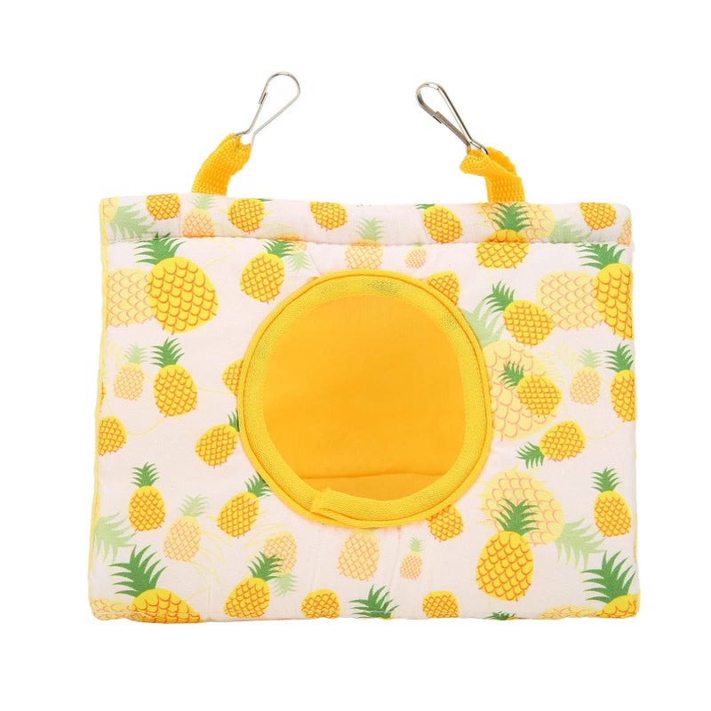 Triangular Parrot Hammock Yellow Pineapple Bird Nest With Hooks L - Image 2