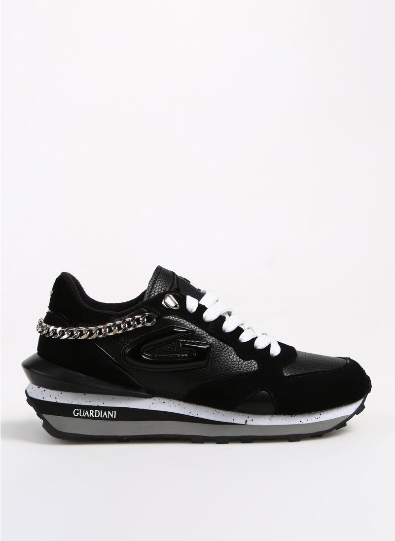 Alberto Guardiani Black Women's Suede Sneaker Wen 0154  - Image 1