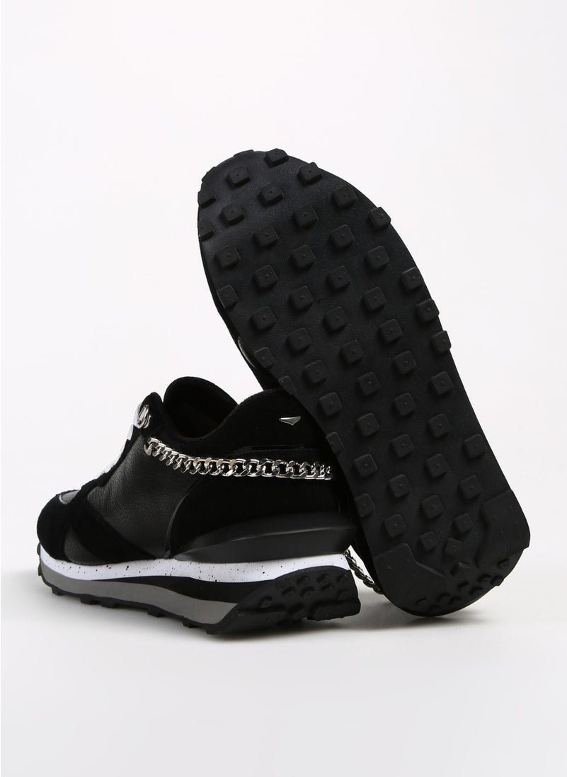 Alberto Guardiani Black Women's Suede Sneaker Wen 0154  - Image 4