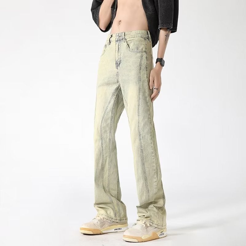 Unisex Classic Denim Jeans Loose Fit Daily Outdoor Wear - Image 2