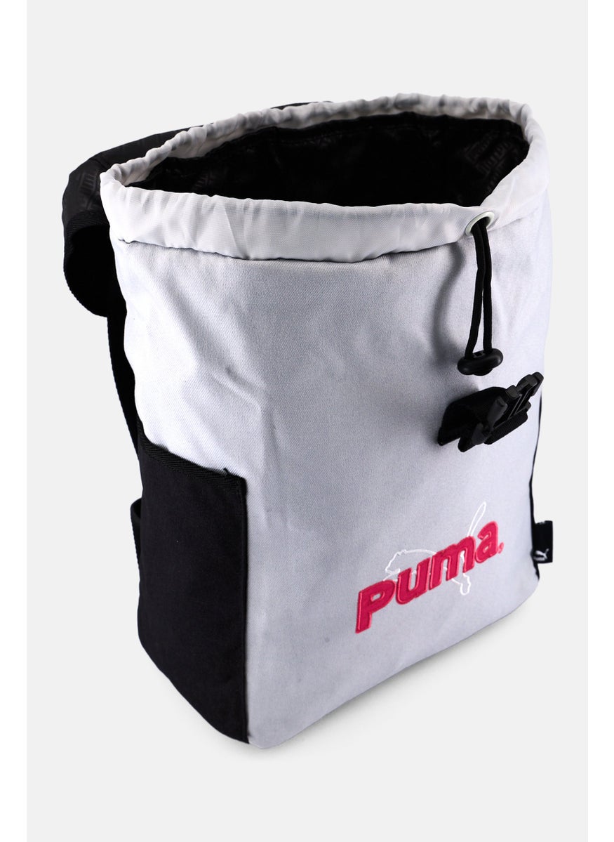 PUMA Women Brand Logo Backpack 36 x H 35 x L 5 X W cm, Grey  - Image 3