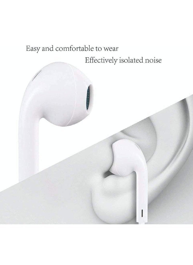 Wired Earphones for iPhone 7/8 Plus/ X/XR/XS Max/11/12 Pro Max (White) - Image 3