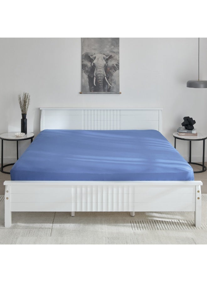 Home Box Derby Solid Microfiber Olympic Queen Fitted Sheet 160 X 200 X 25 Cm - Image 3
