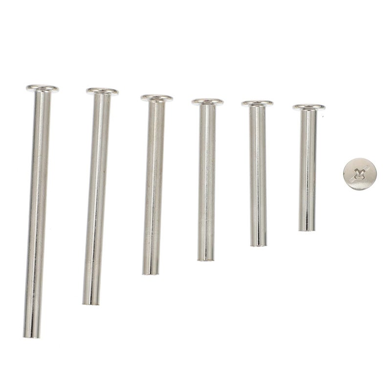 MAGICLULU 60pcs Scrapbook Binding Album Screws Smooth Easy Install For Account Calendar - Image 2