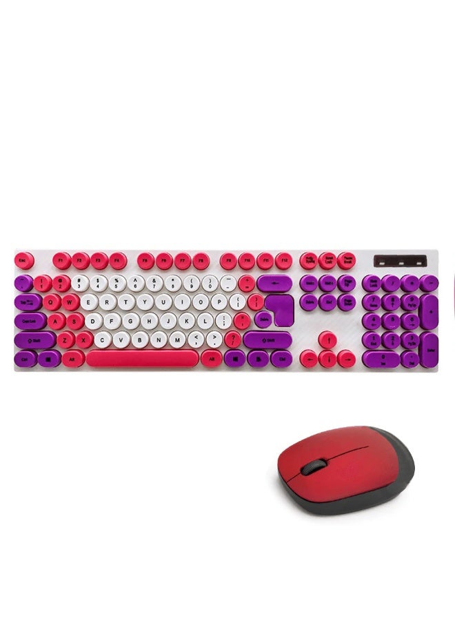 Zero ZR-8406 Wireless Keyboard and Mouse Combo, 2.4GHz USB, English & Arabic Layout, 104 Keys, 1000 DPI Mouse, Auto-Sleep, High Precision for PC & Laptop - Image 1