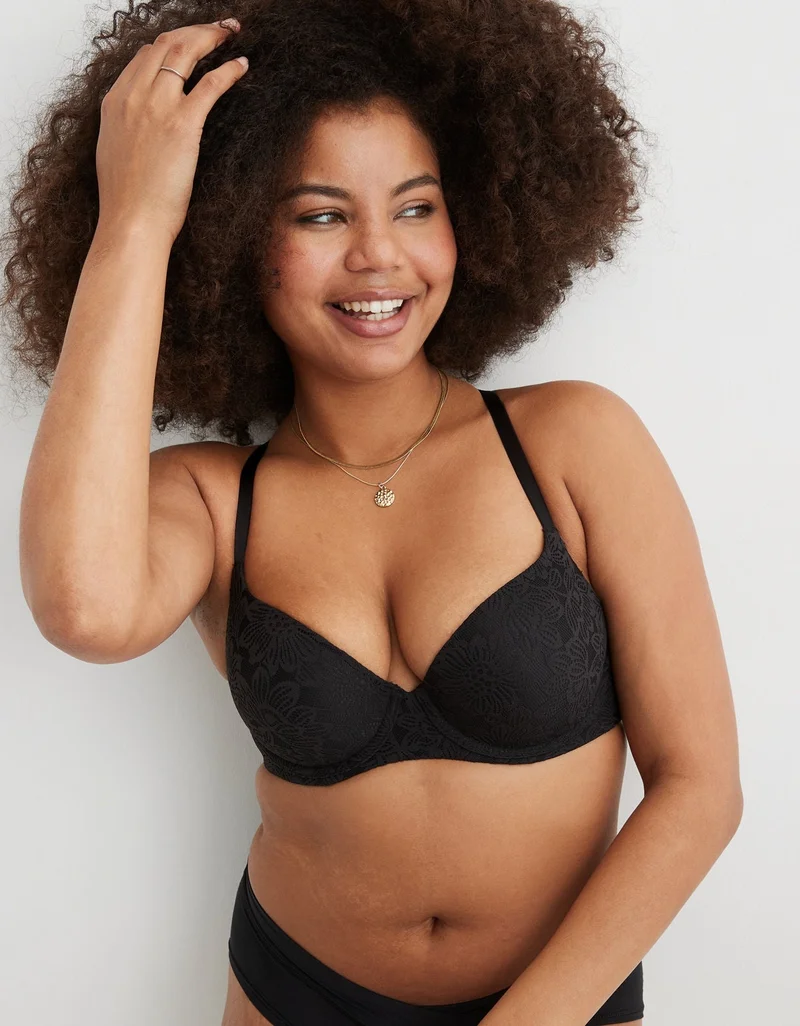 Aerie Sunnie Demi Push Up Bloom Lace Bra