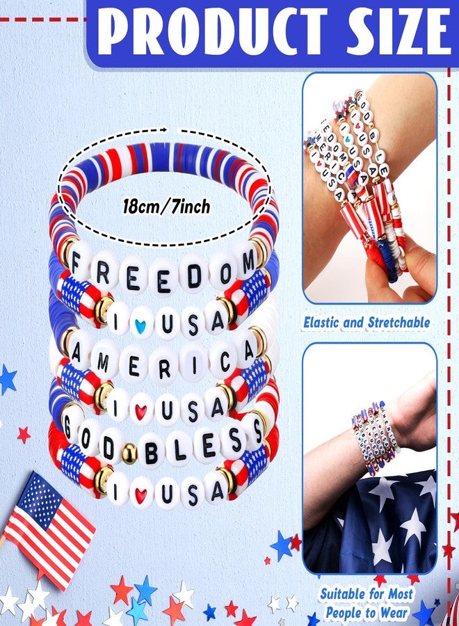 Kenning 36 Pcs Veteran's Day Bracelets Gift American Flag Military Bracelets Patriotic Wristbands Bulk for Army Memorial Gift - Image 2