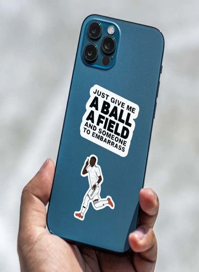 CodersParadise مجموعة ملصقات كرة القدم من CodersParadise، 65 ملصقًا، مناسبة لأجهزة الكمبيوتر المحمول، والمخططات، والمذكرات، مقاومة للماء ولا تترك أي بقايا، ذاتية اللصق - Image 3