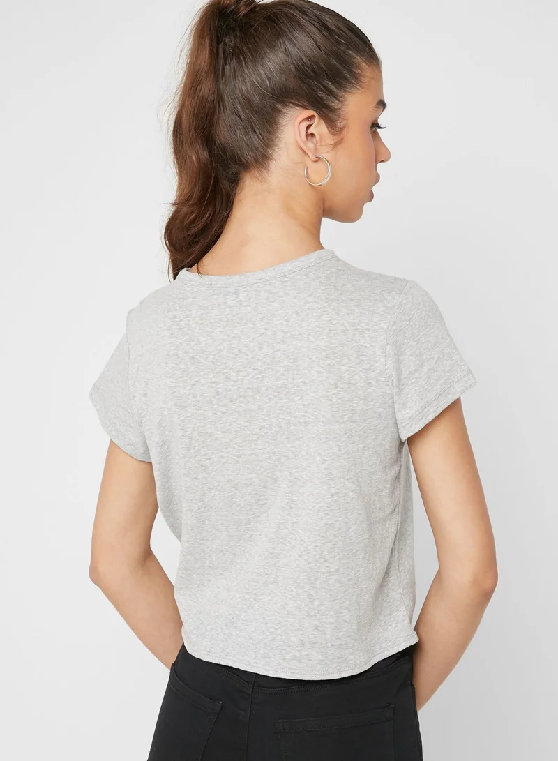 FOREVER 21 Front Knot T-Shirt