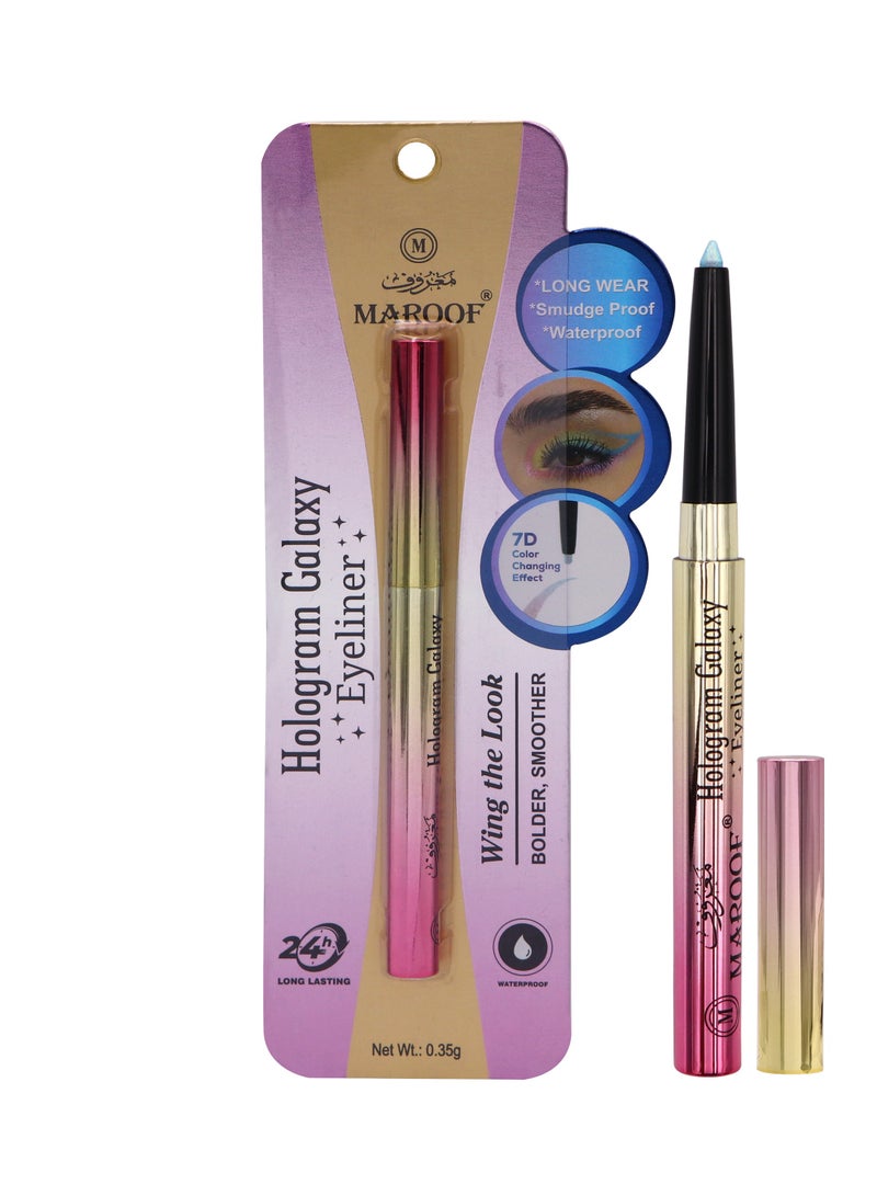 MAROOF Hologram Galaxy 24-Hour Long Lasting Eyeliner 0.35g - 04 Romantic - Image 1