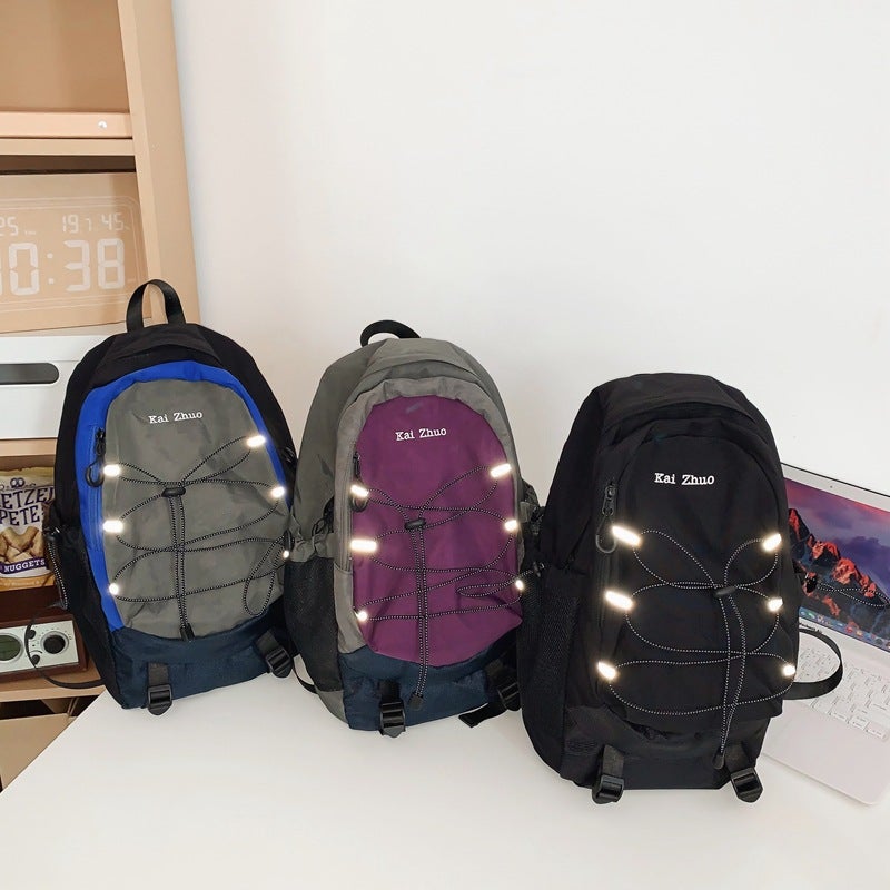 2024 Korean Retro Drawstring Casual Backpack Unisex - Image 3
