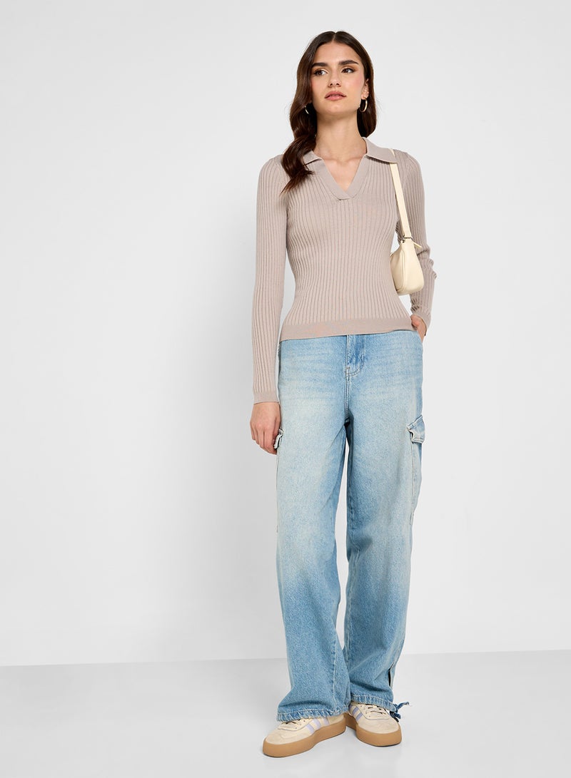 ONLY Knitted Polo Pullover  - Image 4