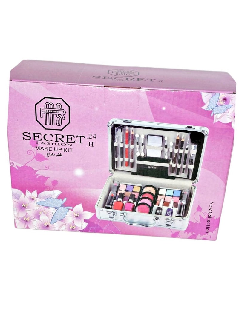 MSR SECRET FASHION Multi-purpose Makeup Kit All-in-one Makeup Gift Set Makeup Essential Starter Kit Lip Gloss Blush Brush Eyeshadow Palette Highly Pigmented Cosmetic Palette - Image 3