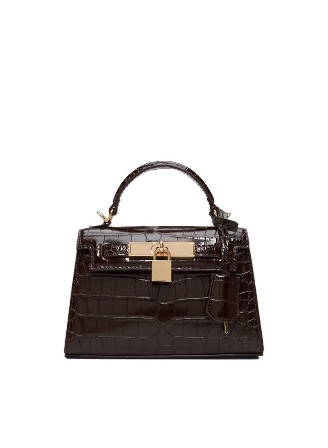 Sandyz Ladies Brown Top Handle Bag