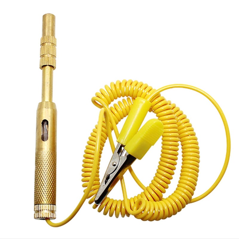 12V Power Test Screwdriver, Suitable for Automatic Light Probe and Electrical Wiring Circuit Tester, Professional 6V 12V 24V DC Switch for Cars Trucks (Copper) - KaberTrade - Image 1