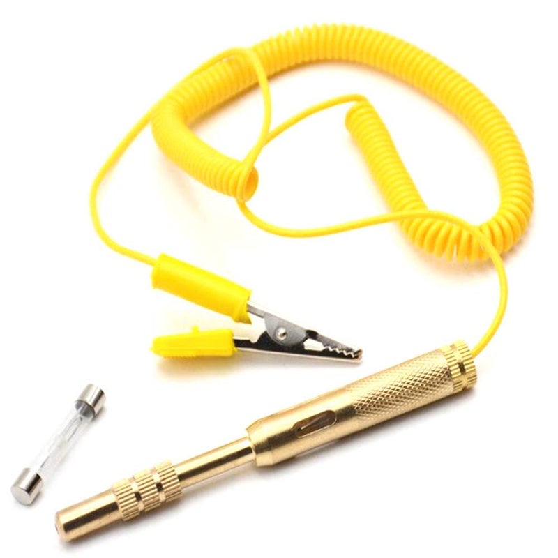 12V Power Test Screwdriver, Suitable for Automatic Light Probe and Electrical Wiring Circuit Tester, Professional 6V 12V 24V DC Switch for Cars Trucks (Copper) - KaberTrade - Image 4