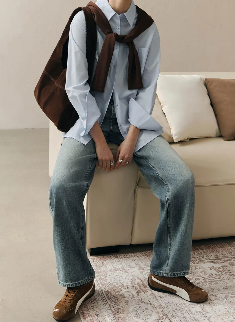 Lichi  Loose light-wash denim jeans for Women | Best Price UAE