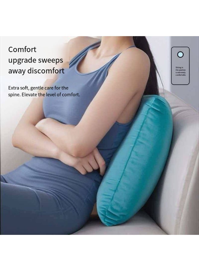 Press-Type Inflatable Lumbar Support, Portable Foldable Back Cushion, Office/Travel/Home Car Backrest - Image 3