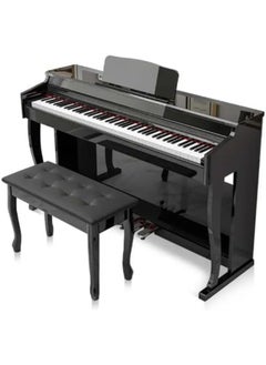 Megarya MegArya 88 Keys Graded Hammer Action Beginner Piano M803 With Bench 1 Year Warranty (Polished Black)  - Image 1