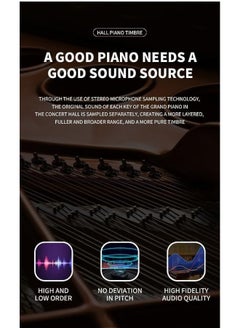 Megarya MegArya 88 Keys Graded Hammer Action Beginner Piano M803 With Bench 1 Year Warranty (Polished Black)  - Image 3
