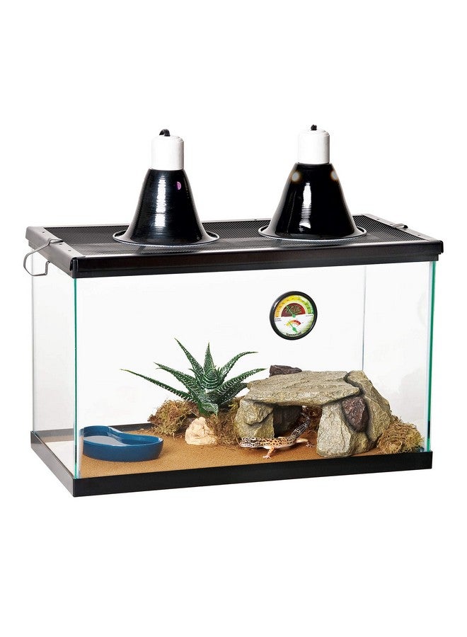 Zilla Pet Reptile Terrarium Shale Rock Den Decor Grey Medium - Image 2