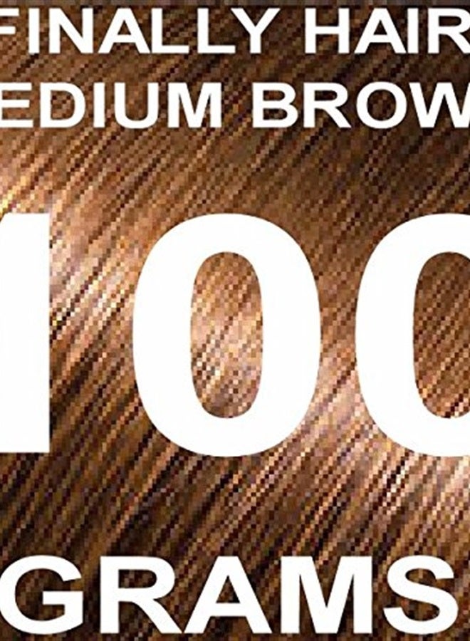 Finally Hair Building Fiber Refill 100 Grams Hair Loss Concealer by Finally Hair (Medium Brown) - Image 1