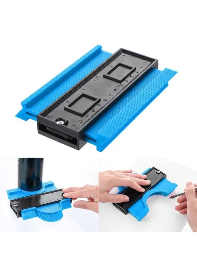 Red 12cm Contour Gauge Tool For Woodworking Irregular Shape Measurement - Image 2