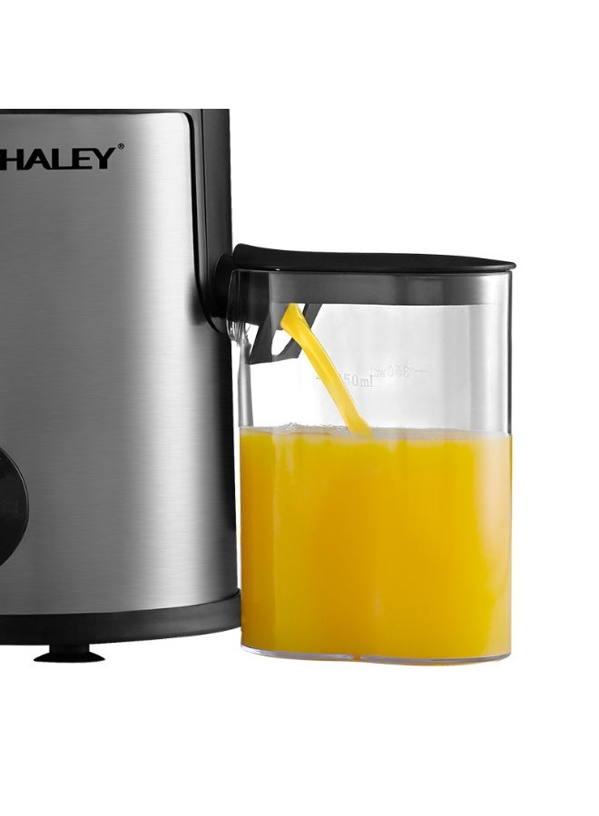 Haley عصارة هالي عالية السرعة - عصارة كهربائية قوية بقدرة 1000 واط، سعة 1.2 لتر، عصارة من الفولاذ المقاوم للصدأ توضع على سطح الطاولة مع تحكم مزدوج في السرعة وقفل أمان - Image 2