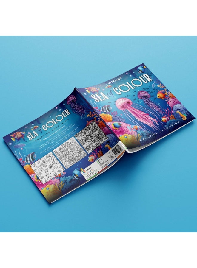 Hinkler Art Maker Creative Colouring Sea of Colour | Creative Colouring | 24 Pages Activity Kit |Art & Craft - Image 3