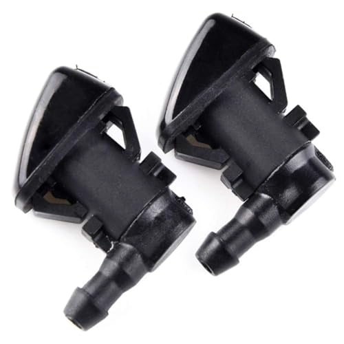 Cheriezing 55079049AA Front Windshield Washer Nozzles Wiper Spray Kit Single Hole Compatible with 2005-2016 Grand Cherokee, 2005-2013 Malibu, 2005-2010 G6, 2007-2010 Aura | set of 2 - Image 1