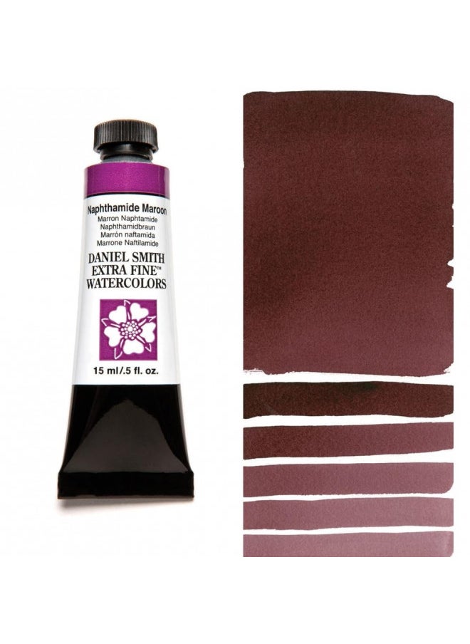 Daniel Smith - DANIEL SMITH Extra Fine Watercolor Paint, 15ml Tube, Naphthamide Maroon, 284600059, 0.5 Fl Oz (Pack of 1) - Image 1