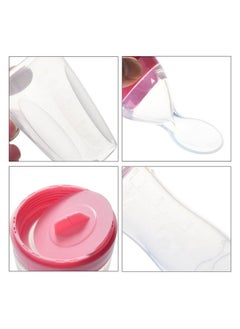 Safe-O-Kid 2 Easy Squeezy Silicone Food Feeder Feeder Spoon (Soft Tip) Bottlepink 90Ml Pack Of 2  - Image 5