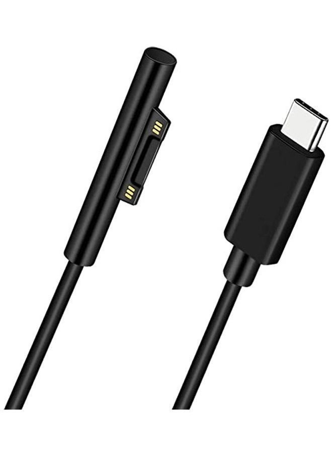 NIBEMINENT Surface Connect To USB-C Charging Cable Black  - Image 1