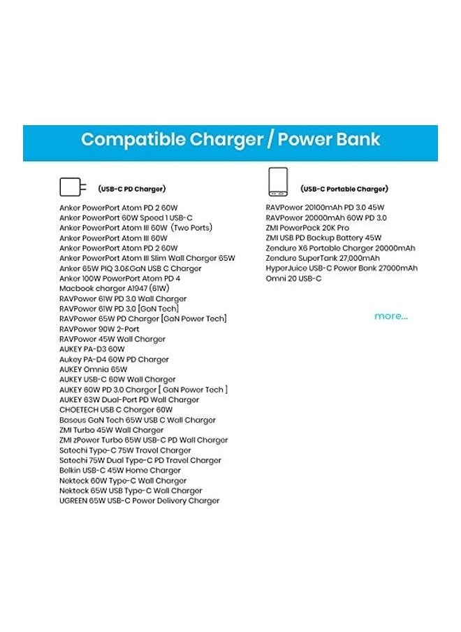 NIBEMINENT Surface Connect To USB-C Charging Cable Black  - Image 5