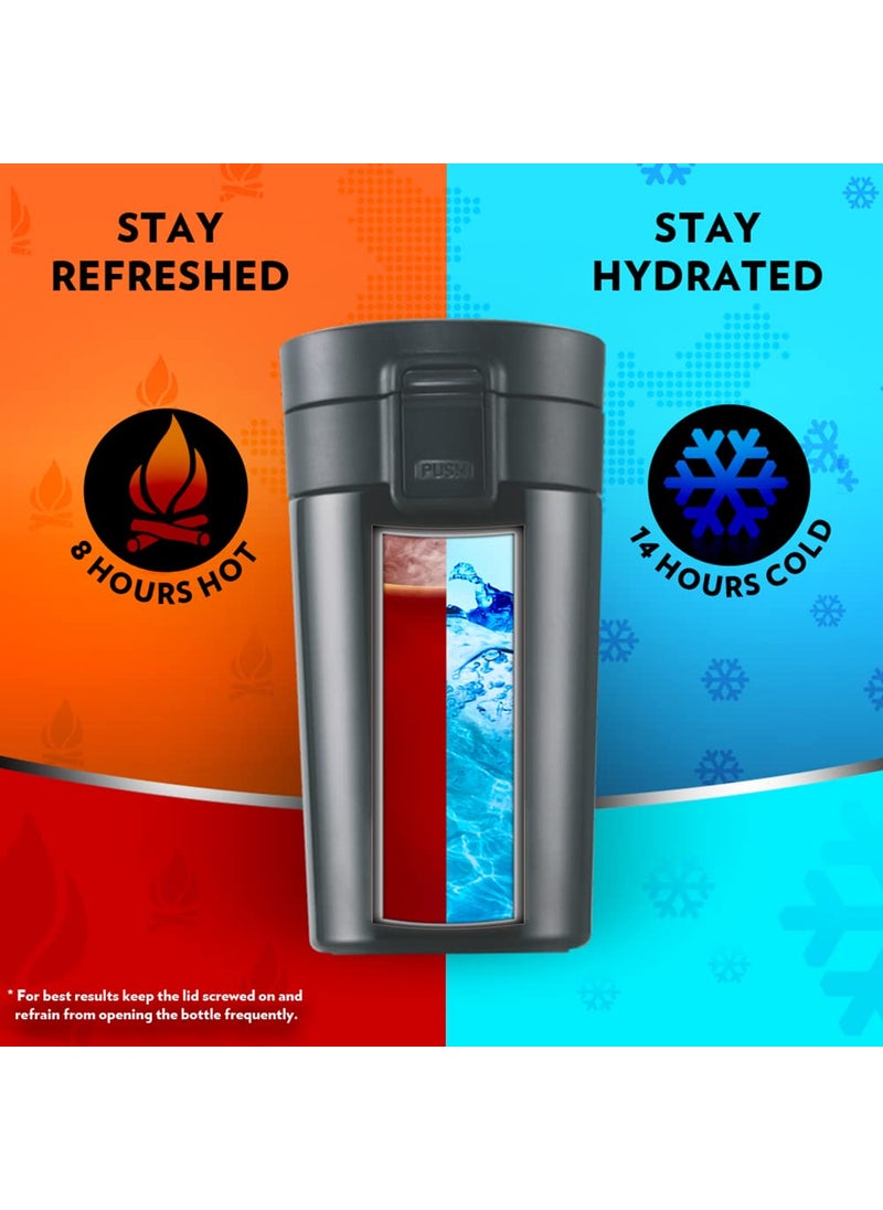 BOROSIL Borosil Coffeemate 300 ml Personalised/Customized Mug with Engraved Name & Logo | Stainless Steel Vacuum Insulated Flask, Black | 8 Hrs Hot & 14 Hours Cold | Ideal for Personal & Corporate Gifting  - Image 4