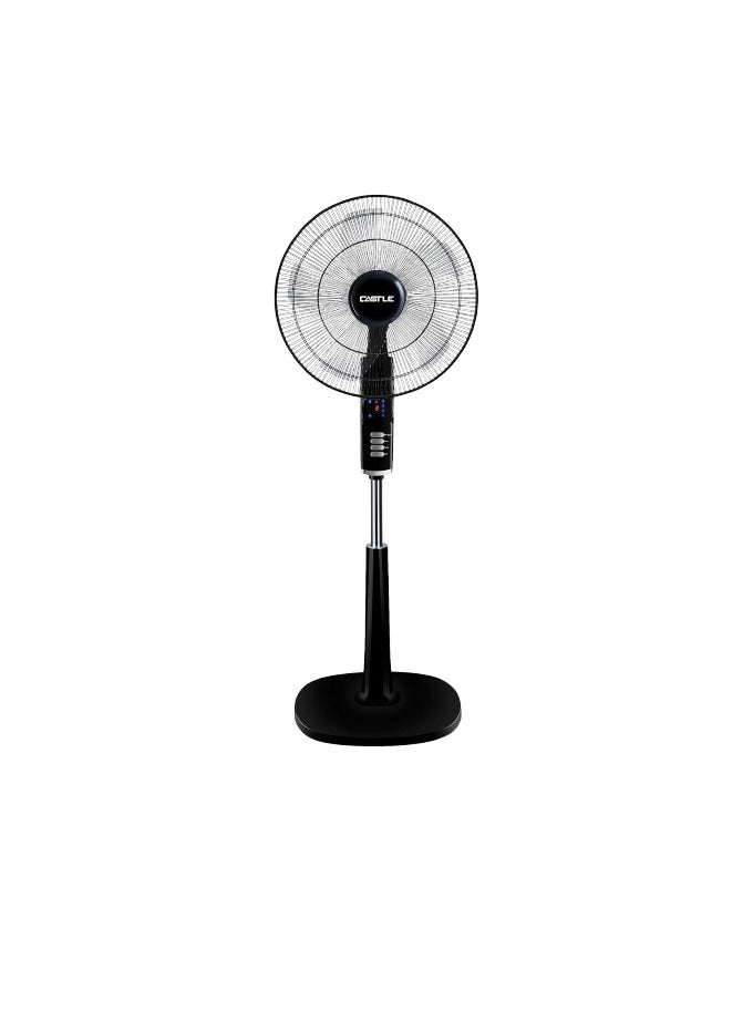 كاسل - مروحة عمودية كاسل مع جهاز تحكم عن بعد، 18 بوصة، FAS2518RD - أسود - Image 1