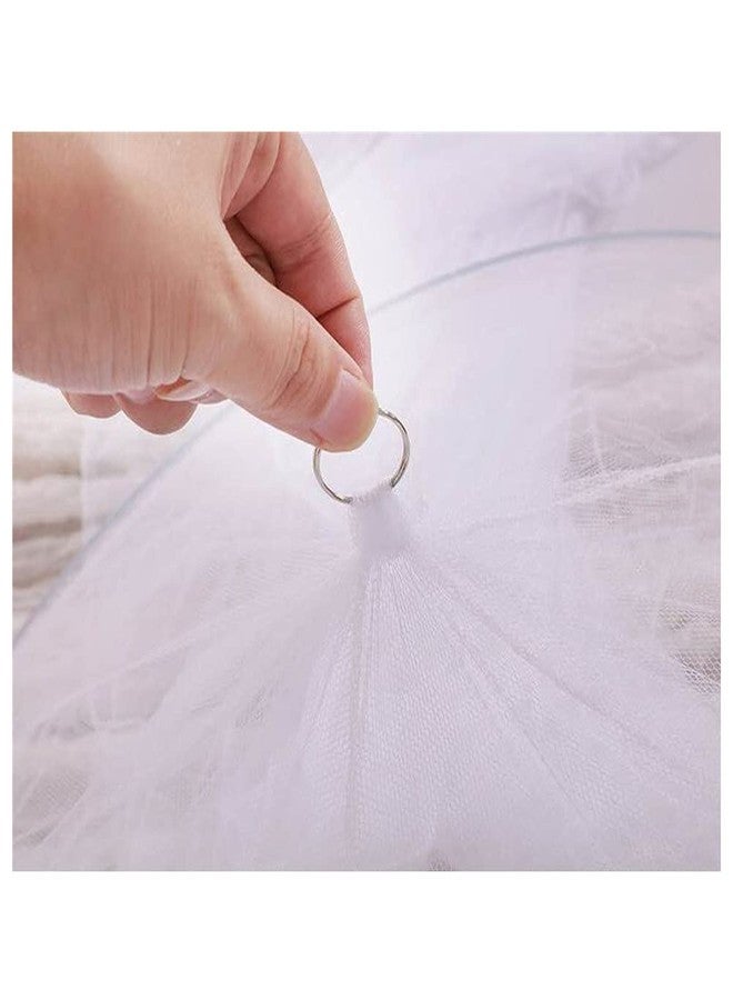 Eimilaly Bed Canopy Mosquito Net, Bed Canopy for Girls Room Decor - Insect Protection Hanging Canopy for Adults, Babies, Outdoor Camping, Pink/No Opening - Image 4
